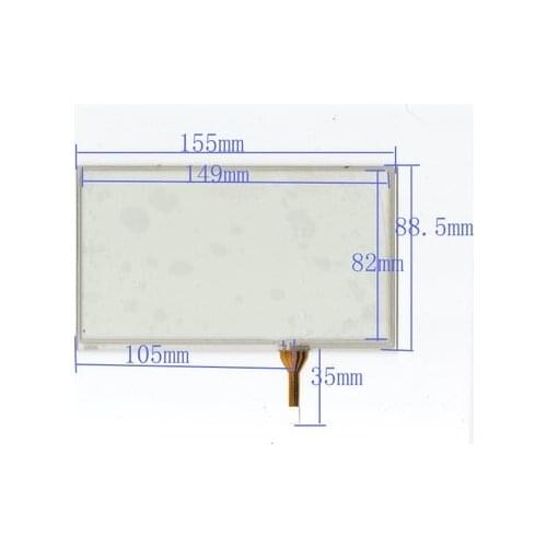 155mm*89mm new 6.5 inch resistance touches the hand-written screen of 155*89 car DVD navigation screen