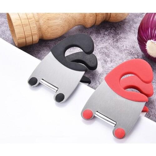 2 Pieces Stainless Steel Heat-resistant Spoon Handle Spatula Holder Hot Pot Scissors Messy Kitchen Gadgets