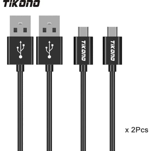 2PCS/Lot Tikono USB Data Charger Cable Micro USB Cable for Samsung Xiaomi Huawei Fast Charging Mobile Phone USB Charger Cable