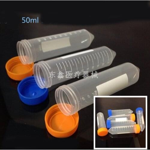 50ml conical centrifuge tube with screw cap tube graduated ep tube 50pcs/bag laboratory equipment