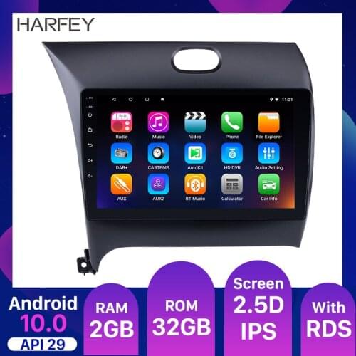 Harfey Android 10.0 9 inch Quad-core Auto car Radio Stereo GPS Navigation For 2013 2014 2015 2016 KIA K3 2GB RAM 32GB ROM