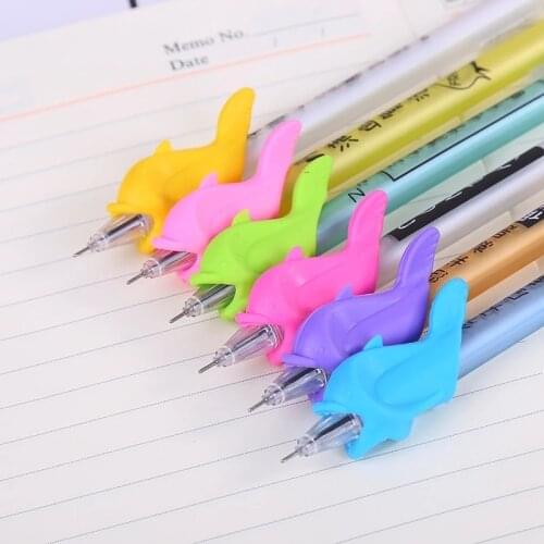 6/10/20/50Pcs Soft Pen Holder Set for Baby Children Pencil Holder Silicone Grip Pen Posture Correction Learning Toy Writing Tool