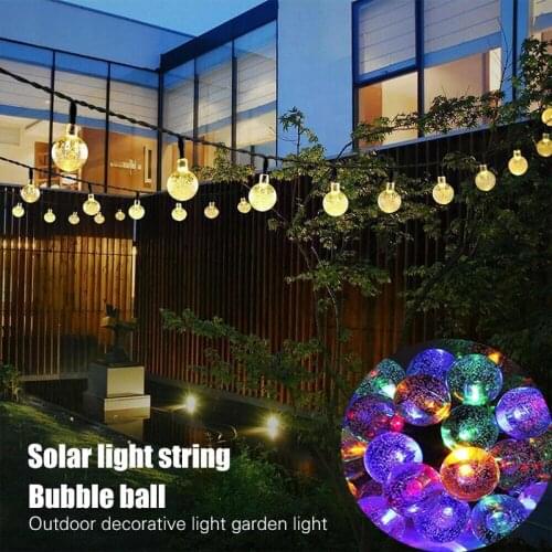 20/30LED Fairy String Light Fairy Light Crystal Ball Light Outdoor Festival Yard Xmas Decor Garden Durable Super Bright