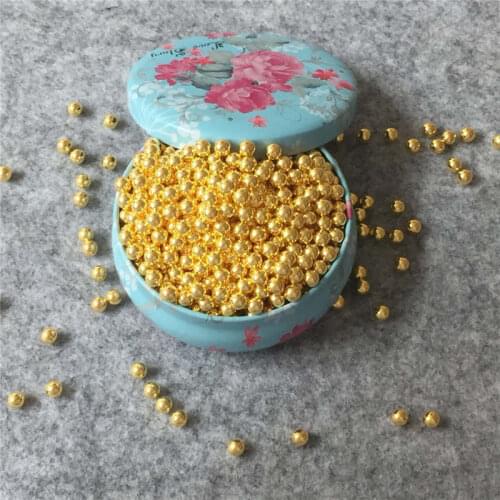 Select Plating golden and silver without holegray Beads Imitation Pearl Round Ivoy Pearl Imitation ABS Beads Jewelry accessories