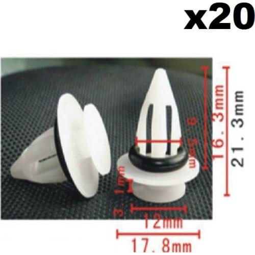 20 Pieces ARCH SILL CLIPS Fasteners For BMW X3 X5 X6 & MINI COOPER 51777171002