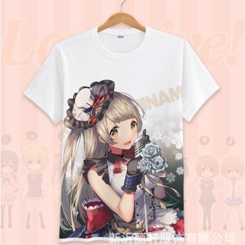 LoveLive Sunshine Cosplay T Shirt Japanese Anime Love Live Kotori Minami 3D Print Summer T-Shirt Cartoon tshirt Top Tee Costume