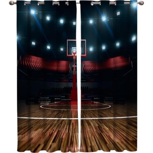 Basketball Court Game Window Treatments Curtains Valance Window Curtains Window Blinds Living Room Bathroom Kitchen Bedroom