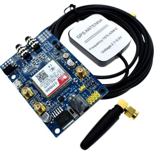 SIM808 Module GSM GPRS GPS Development Board IPX SMA with GPS Antenna Raspberry Pi Support 2G 3G 4G SIM Card