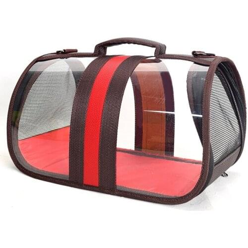 Kitten Bags Cat Carriers Small Dogs Outdoor Shoulder Bag Folding Convenient Chest Bag Panoramic Transparent Pet Bag Cat Supplies