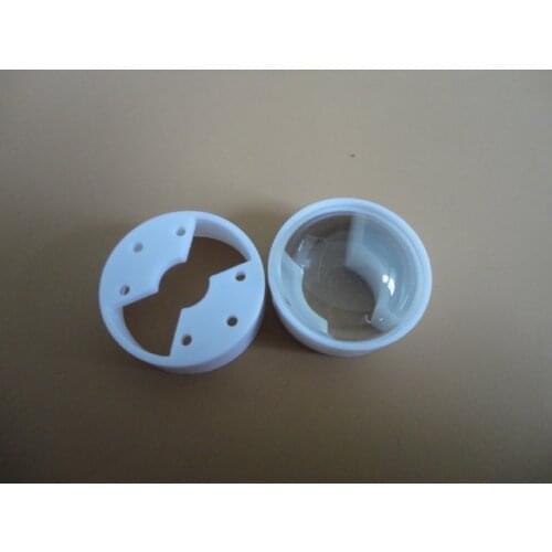 LED lens (with bracket Diameter :24.5MM 60 degrees and Diameter :25.5MM 45degrees )Smooth surface convex lens, 1W 3W lens