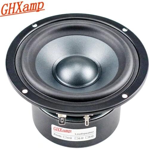 GHXAMP 4 Inch Midrange Speaker 4Ohm 25W Three-way Loudspeaker Dual Magnetic Cotton Fiber Cone For Car 5.1 Cinema Audio Unit 1PC