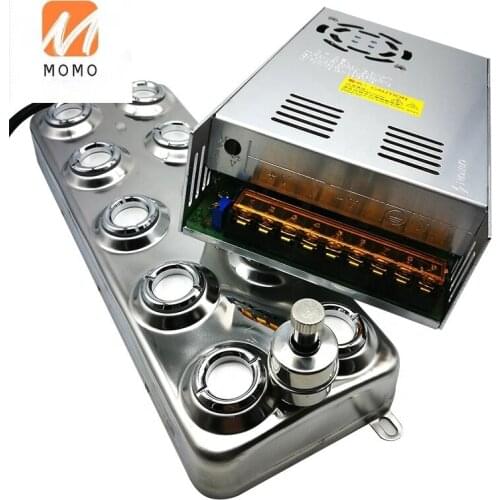 Ultrasonic 10 Head Transducer Atomization Cooling System Fogger 1.7 Mhz Mist Maker