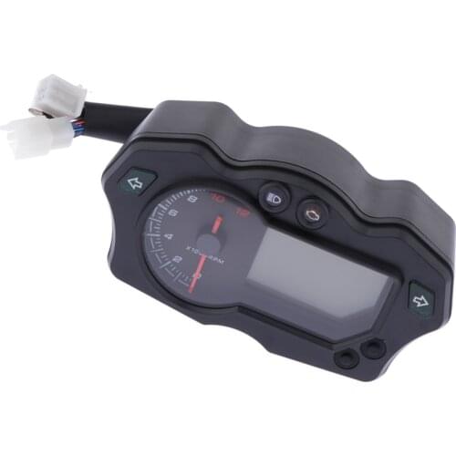 Universal 7 Color Digital 12000RPM Speedometer Tachometer Odometer for Motorcycle Car
