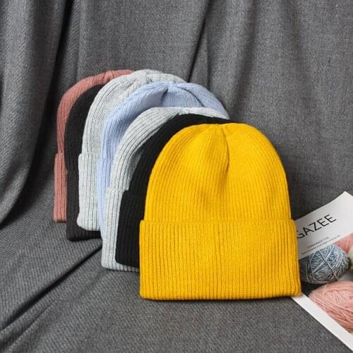 VISROVER 7 Colorways Winter Skullies Hats Fahion Solid Beanies Hat For Women Bonnet Soft Warm Designer Skullies Brand Femme Cap