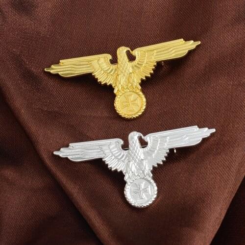 Minimalism color Third Reich Period German Veteran Association logo pin Cap Eagle Military Cross Pin Cap Badge Cockade brooches