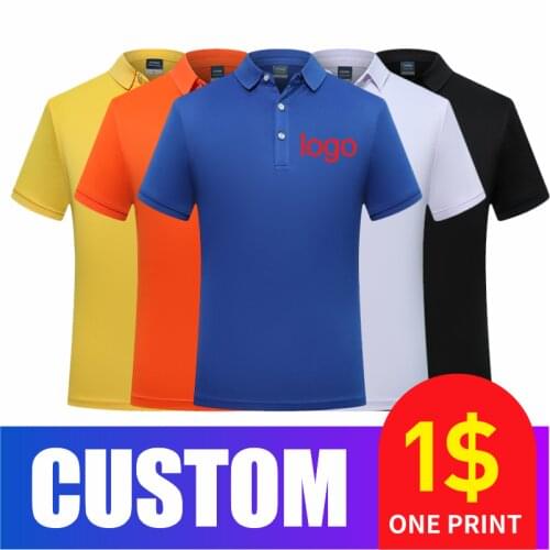 2020 POLO Custom Embroidered Top Short Sleeve POLO Shirt Personal Group Logo Custom Shirt