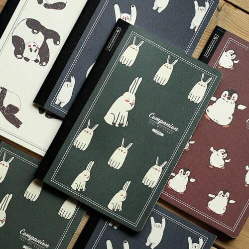 2021 Happy Animal Portable A5 Grid Paper Book 64P Creative Agenda Journal Supplies Free Shipping