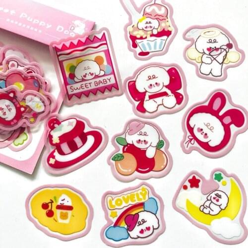 40 pcs/Pack Sweet Little Dogs Kids Student Decorative Stickers DIY Story Book Notebook Stickers