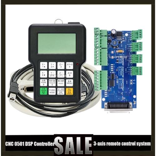 Rznc-0501 dsp remote control system and 3-axis cnc router dsp0501 hknc 0501hddc cable English version