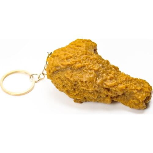 Simulation Food Keychain Fries Chicken Nuggets Fried Chicken Legs Food Pendant Keyring Childrens Toys Gifts Bag Car Decoration