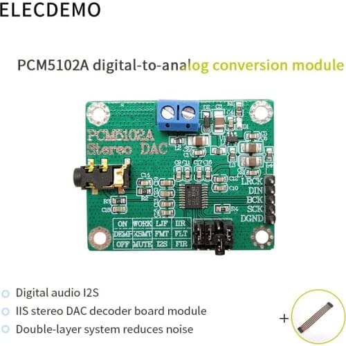 PCM5102A Module Digital Audio I2S IIS Stereo DCA Decoder Board Module Digital to Analog Converter Audio board