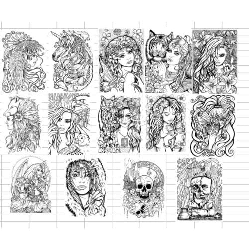 Cartoon girl Transparent Clear Silicone Stamp/Seal for DIY scrapbook/photo album Decorative clear stamp sheets ST0871