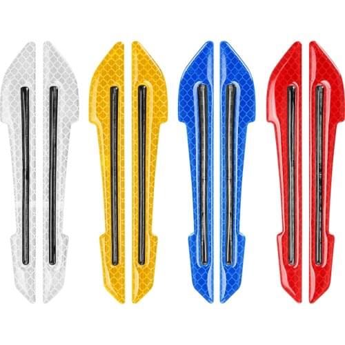 Car Rearview Mirror Stickers Safety Mark Reflective Strip for skoda rapid octavia A2 A4 A5 A7 karoq fabia Kodiaq tesla model 3