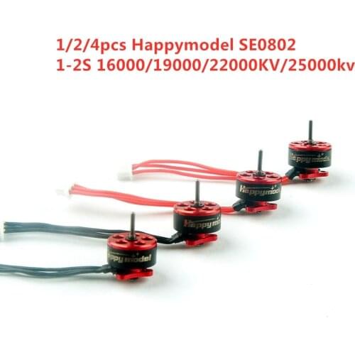 Happymodel 1mm SE0802 0802 1-2S 16000KV 19000KV 22000KV 25000KV Brushless Motor for Mobula7 Snapper7 Mobula6 RC Drone FPV Models