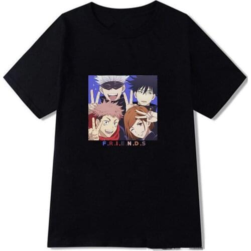 Jujutsu Kaisen T Shirt Men Summer Tops Graphic Tees Male