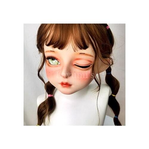 Strawberry) Women Girl Silica Gel Cosplay Transsexual Half Head Kigurumi Mask Party Crossdresser Lifesize BJD Doll Mask