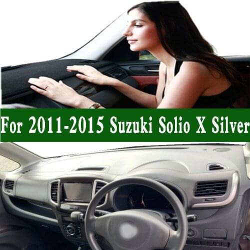 Fits Suzuki Solio X Silver MA15S MA36S MA46S 2011 2012 2013 2014 2015 Dashmat Dashboard Cover Protective Pad Dash Mat Carpet