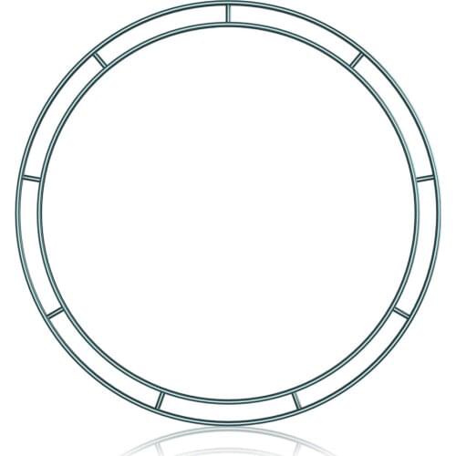 Circle Garland Flower Arrangement Iron Ring Home Hanging Ornament 20/25/30/35/40cm DIY New Year Valentines Party Decoration