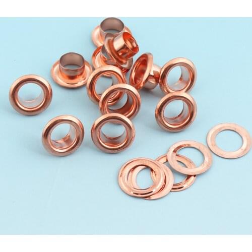Eyelets Grommets 100sets 4.5mm(hole) Round Grommet Eyelets for Sewing Clothes Leathercraft Eyelets for Shoe/Garment