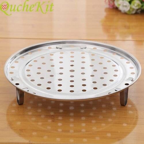 Multifunction Stainless Steel Steamer Shelf Round Cookware Steamer Rack Dumpling Bun Pot Steaming Tray Stand Kitchen Accessories