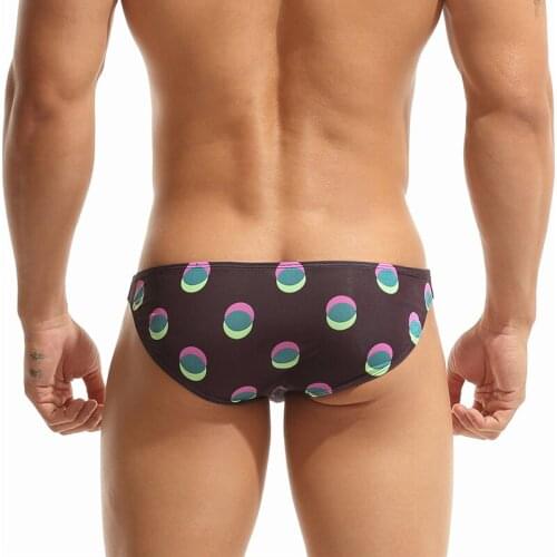 SEOBEAN Men Briefs Sexy Men Underwear Breathable Comfortable Underpants Dots Quick Dry Male Briefs