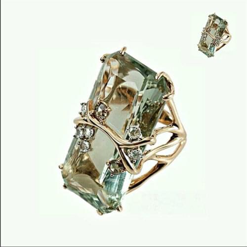 Men Ring Peridot Women Sz6-10 Wedding Engagement Vintage