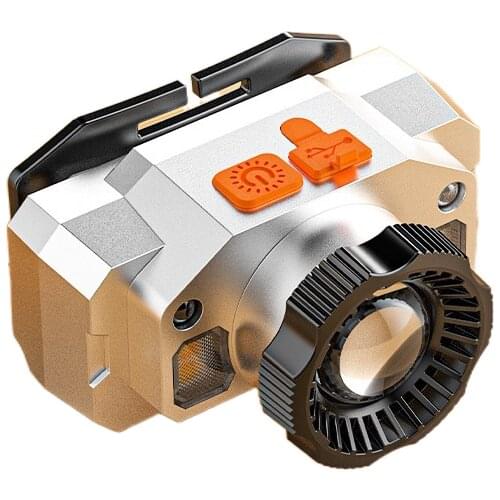 The head-mounted charging led headlights bright lamp fishing long life xenon lamp dedicated light sensor