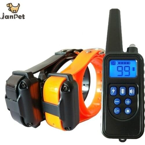 800M Remote Dog Training Collar Rechargeable And Vibration Shock Electronic 100Level Dog Electric Collar Waterproof