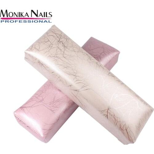 Monika PU Leather Hand Rest for Nails Cushion Nail Pillow Salon Hand Holder Arm Rest Manicure Nail Accessories Tool Send Random