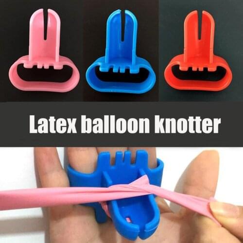 Easy to Use Knot Tying Tool for Latex Balloons Party Decorative Balloon Tie Clips Supplies YH-17