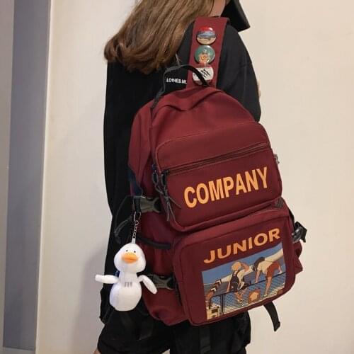 Innocence Happy Students Era Junior School Bags for Teenage Girls Boys Travel Rucksack Strong Nylon Student Backpack Bags