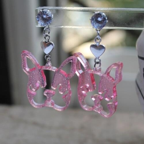 Puppy, Dog Ear Cuff Zirconia Rhinestone giraffe Ear earrings Earring eardrop Animal earrings