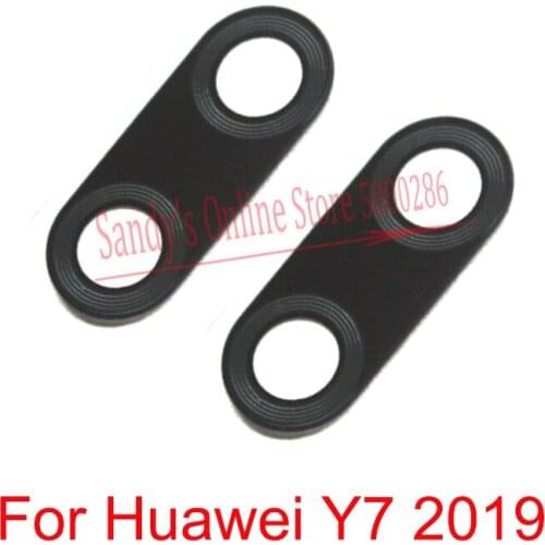 Top Quality Rear Back Camera Glass Lens Cover For Huawei Y7 2019 Back Big Main Camera Lens Glass Replacement Parts