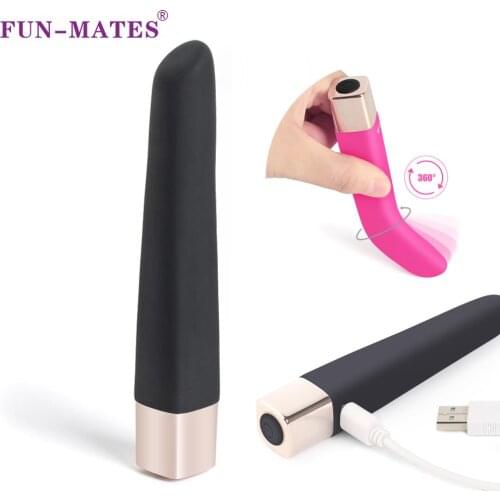 USB Mini Bullet Vibrators For Women 16 Speeds Vibrating Clitoris Stimulator Lipstick Masturbator Finger Vibrator Sex Toys Femme