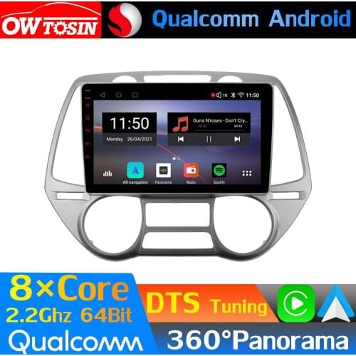 Qualcomm 8Core Android Car Media For Hyundai i20 PB 2008-2013 GPS Optical HDMI 360 Camera Radio DTS HIFI DSP WIFI CarPlay Auto