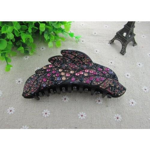 14cm Large Size Irregular Shape Acrylic Hair Clip Full Bridal Hair Accessories High Quality Luxury Hair Claw 4 Colors