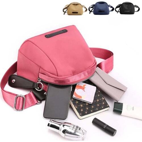 Womens Bag New Fashion Trend Oxford Cloth Large Capacity Shell Bag Shoulder Bag Lightweight Shoulder Messenger Phone Bag