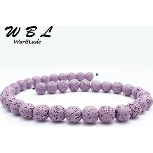 10pcs Natural Frosted Lava Beads 6mm-16mm multi color Volcanic Rock Stone Beads Round Loose Strands Beads For DIY Jewelry Making