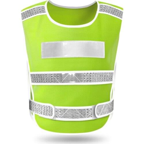 10 PCS Free Custom LOGO Reflective Vest Car Annual Review of Fluorescent Clothing Vest Construction Traffic Road Construction