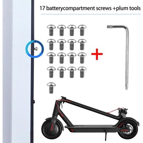 17pcs Bottom Battery Cover Scooter Electric Screws For Xiaomi Mijia M365 Accessories